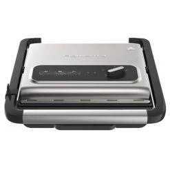 Budget 💯 Tefal Kontaktgrill Inicio GC242D, Schwarz, Edelstahl, Rechteckig, Drehregler, 288 X 258 Mm, Scharnier, Fertig ✨ -Antihaftpfanne Verkäufe unnamed file 1166