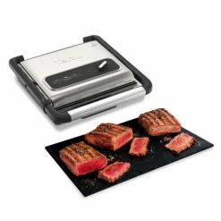 Budget 💯 Tefal Kontaktgrill Inicio GC242D, Schwarz, Edelstahl, Rechteckig, Drehregler, 288 X 258 Mm, Scharnier, Fertig ✨ -Antihaftpfanne Verkäufe unnamed file 1167