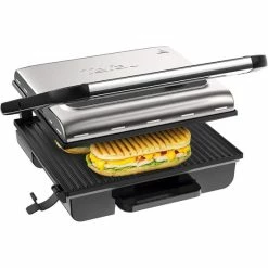 Budget 💯 Tefal Kontaktgrill Inicio GC242D, Schwarz, Edelstahl, Rechteckig, Drehregler, 288 X 258 Mm, Scharnier, Fertig ✨ -Antihaftpfanne Verkäufe unnamed file 1169