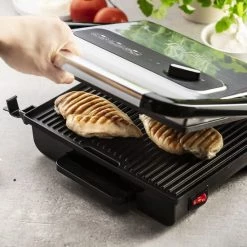 Budget 💯 Tefal Kontaktgrill Inicio GC242D, Schwarz, Edelstahl, Rechteckig, Drehregler, 288 X 258 Mm, Scharnier, Fertig ✨ -Antihaftpfanne Verkäufe unnamed file 1174