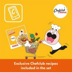 Auslauf 🔥 Chefclub By Tefal Pasta La Vista Kochgeschirr-Set | G804S4 | Pfanne 28 Cm, Kochtopf 20 Cm, Universalmesser, Schneidebretter, Rezeptheft Mit Leckeren Rezepten ❤️ -Antihaftpfanne Verkäufe unnamed file 1295