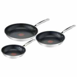 Am billigsten 👏 Tefal Pfannenset Duetto Plus (+), 3-teilig, Edelstahl, 20/24/28 Cm 🎁