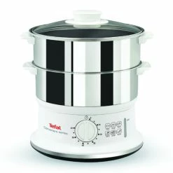 Brandneu 🤩 Tefal VC1451 - Dampfgarer - Edelstahl/weiß ❤️