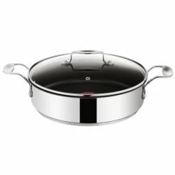 Beste Bewertungen von 😍 Tefal Servierpfanne Ø 25 Cm Mit Glasdeckel Aus Der Jamie Oliver Edition, E79071 ⭐