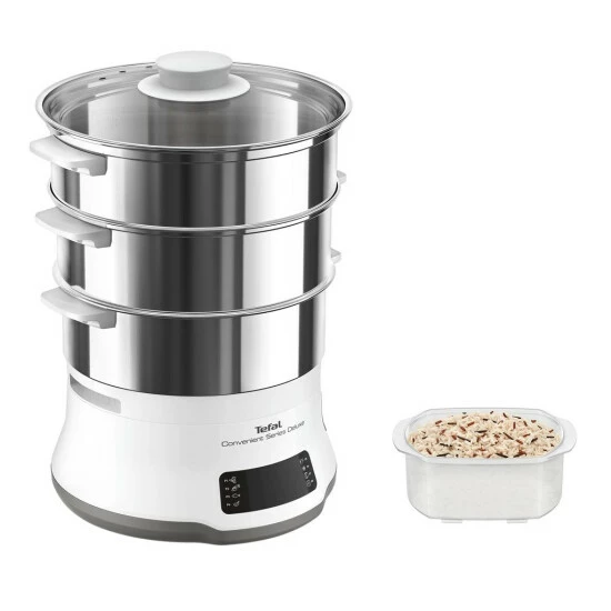 Coupon 🔔 Tefal Convenient Series Deluxe VC502D, 3 Korb/Körbe, Edelstahl, Weiß, Arbeitsplatte, Berührung, Vorderseite, Edelstahl 🧨 5 Coupon 🔔 Tefal Convenient Series Deluxe VC502D, 3 Korb/Körbe, Edelstahl, Weiß, Arbeitsplatte, Berührung, Vorderseite, Edelstahl 🧨 – Bild 3