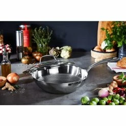 Blitzangebot ⌛ Tefal E4971634 Eternal Mesh Triply Wokpfanne 2 🤩 -Antihaftpfanne Verkäufe unnamed file 1793