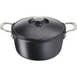 Top 10 👍 Tefal E2157014 AROMA INDUKTION Schmortopf Mit Deckel Gusseisen/Alu °24cm 4,8L 👏