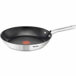 Großhandel 🥰 Tefal Duetto Pfanne 32 Cm A70408, Rund, Allzweckpfanne, Edelstahl, Titan, 250 °C, Edelstahl 👍