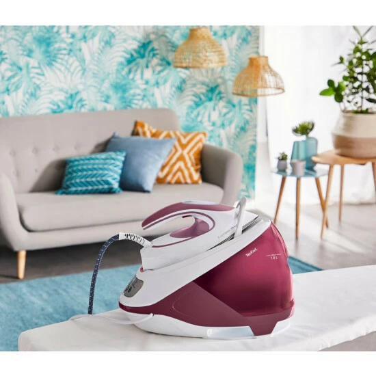 Am billigsten 🔔 Tefal SV9201E0 Dampfbügelstation Express Protect, 2800W 7,5 Bar, Weiß/Burgunder 😀 6 Am billigsten 🔔 Tefal SV9201E0 Dampfbügelstation Express Protect, 2800W 7,5 Bar, Weiß/Burgunder 😀 – Bild 4