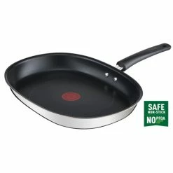 Budget 🌟 Tefal Emotion Fischpfanne Triply Oval 36x26 Cm E30212, Oval, Fischpfanne, Edelstahl, Titan, 175 °C, Aluminium, Edelstahl 😀