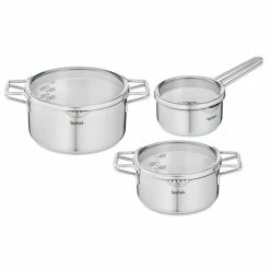 Großhandel 🔔 TEFAL NORDICA 6-Teiliges Set Mit Stielkasserolle 16cm + Deckel Und Kochtöpfen 20/24cm + Deckel , H852S325 💯