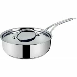 Bester Verkauf 👏 JAMIE OLIVER By Tefal Schmorpfanne SAUTEPAN Mit Deckel Induktion Edelstahl H8033244 🎉