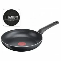 Angebote 🎉 Tefal B55604, Rund, Allzweckpfanne, Schwarz, Titan, Aluminium, Thermo-Punkt 🎉
