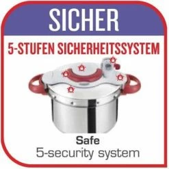 Aktion 😀 Tefal Schnellkochtopf P4624833, Edelstahl, Automatischer Start Bei Richtiger Temperatur 😀 -Antihaftpfanne Verkäufe unnamed file 3285