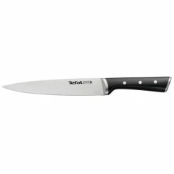 Neu 🌟 Tefal K2320714, Tranchiermesser, 19,8 Cm, Edelstahl, Edelstahl, Schwarz, China, K23207 👏
