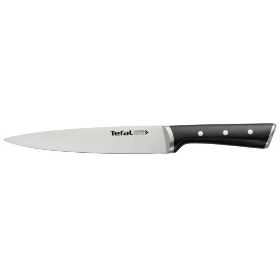 Neu 🌟 Tefal K2320714, Tranchiermesser, 19,8 Cm, Edelstahl, Edelstahl, Schwarz, China, K23207 👏 3 Neu 🌟 Tefal K2320714, Tranchiermesser, 19,8 Cm, Edelstahl, Edelstahl, Schwarz, China, K23207 👏