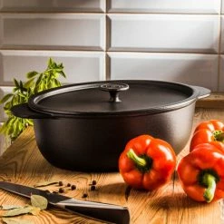 Angebote ✨ TEFAL Gusseisen Bräter Alle Herdarten + Induktion Topf Deckel 31 Cm 250C° 5,3 L 🥰 -Antihaftpfanne Verkäufe unnamed file 3568