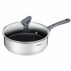 Blitzangebot 🧨 TEFAL Dailycook Bratpfanne Aus Edelstahl - Ø 24 Cm - Mit Glasdeckel - Alle Wärmequellen Inklusive Induktion 😉