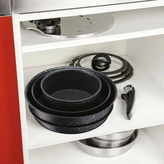 Billig 👏 Tefal L67190 Ingenio Authentic Kasserollen-Set, Alu Schwarz ⭐ 7 Billig 👏 Tefal L67190 Ingenio Authentic Kasserollen-Set, Alu Schwarz ⭐ – Bild 5