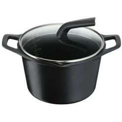 Auslauf 🌟 Tefal Aroma E21561, 3,5 L, Rund, Schwarz, Aluminium-Guss, Titan, Schwarz 😉