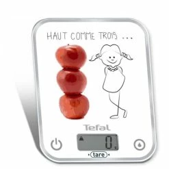 Rabatt 🧨 Tefal BC5134V0 Optiss Decor Elektronische KÃ1/4chenwaage Mit LCD-Infodisplay, Messbereich Bis 5 Kg, Glas-Wiegeschale, Zuwiegefunktion, Automatische Abschaltung 🥰