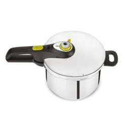 Am billigsten 🎉 Tefal Secure 5 Schnellkochtopf 22cm, 8L Mit Korb + Dreifuß, P25344 🤩