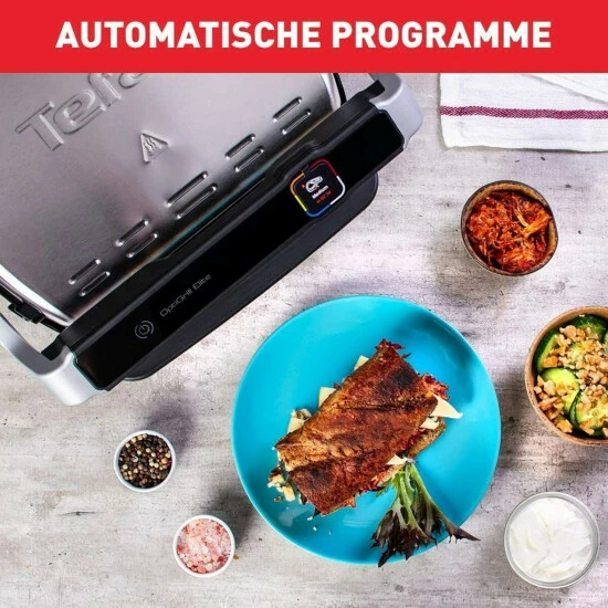 Top 10 💯 Tefal OptiGrill ELITE Kontaktgrill GC750D 2000W + Hamburgerpresse + Rezeptbuch 🔔 7 Top 10 💯 Tefal OptiGrill ELITE Kontaktgrill GC750D 2000W + Hamburgerpresse + Rezeptbuch 🔔 – Bild 5