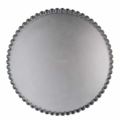 Aktion 💯 TEFAL Delibake Tortenteller Aus Stahl - Ø 30 Cm - Rot Und Grau - Abnehmbarer Boden 😍