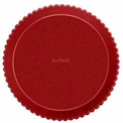 Aktion 💯 TEFAL Delibake Tortenteller Aus Stahl - Ø 30 Cm - Rot Und Grau - Abnehmbarer Boden 😍 -Antihaftpfanne Verkäufe unnamed file 3918