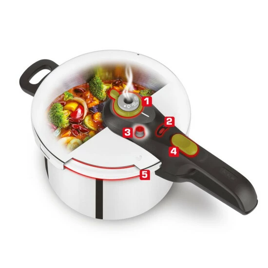 Großhandel 🧨 Tefal Secure 5 Neo, Schnellkochtopf, Ca. 6 Liter, Durchmesser 22 Cm 😉 5 Großhandel 🧨 Tefal Secure 5 Neo, Schnellkochtopf, Ca. 6 Liter, Durchmesser 22 Cm 😉 – Bild 3