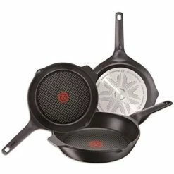 Budget 🛒 TEFAL Pfannen-Set Aroma Grillpfanne Bratpfanne Gusseisen Ø 22 24 26 Cm 3er SET 🎉