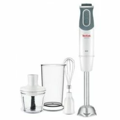 Blitzangebot 🧨 TEFAL Blender Optichef 3-in-1 HB643138 Stabmixer, 800 W, Anzahl Geschwindigkeiten 20, Turbo-Modus, Zerkleinerer, Weiß/Grau 🌟