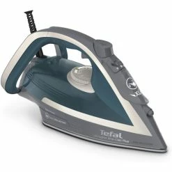 Angebote ✨ Tefal Dampfbügeleisen Ultragliss Plus FV6842 | 2800 W | Abnehmbarer Kalk-Kollektor | 50 G/Min. Dauerdampf | 260 /Min. Dampfstoß | Abschaltautomatik | Kratzfest | Türkis/Grau 🎁