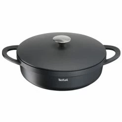 Rabatt ⭐ Tefal Trattoria Servierpfanne, 28cm, 4,3l, Mit Gussdeckel, Aluguss 😀