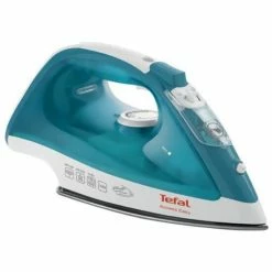 Neu 😍 Tefal Access Easy FV1542, Trocken- & Dampfbügeleisen, Duriliumsohle, 1,9 M, 100 G/min, Türkis, Weiß, 35 G/min 🔥