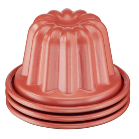 Billig 💯 Tefal Creabake Dreiteiliges Canelé-Set J30590, Kuchenform, Rund, Gerillte Oberfläche, Rot, Kohlenstoffstahl, China 🌟 3 Billig 💯 Tefal Creabake Dreiteiliges Canelé-Set J30590, Kuchenform, Rund, Gerillte Oberfläche, Rot, Kohlenstoffstahl, China 🌟