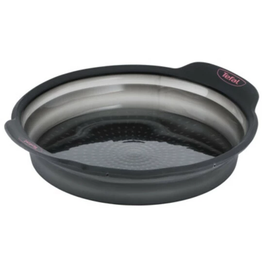 Aktion ✔️ Tefal Crispybake, Kuchenform, Rund, Flache Oberfläche, Grau, Silikon, 240 Mm ✨ 3 Aktion ✔️ Tefal Crispybake, Kuchenform, Rund, Flache Oberfläche, Grau, Silikon, 240 Mm ✨