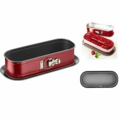 Coupon 🥰 TEFAL Delibake Kuchenform Aus Stahl - Ø 30 X 11 Cm - Rot Und Grau - Mit Scharnier 😀 -Antihaftpfanne Verkäufe unnamed file 4810