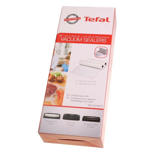 Coupon 🔔 Tefal XA256010 2x Folienrollen (22cmx3 M/28cmx3 M) Für VT2540 VT2550 Vakuumierer 🔥 5 Coupon 🔔 Tefal XA256010 2x Folienrollen (22cmx3 M/28cmx3 M) Für VT2540 VT2550 Vakuumierer 🔥 – Bild 3
