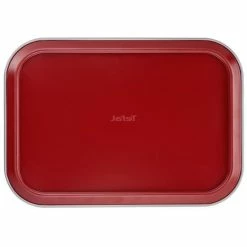 Bestpreis 👍 TEFAL Delibake Stahlbackform - 36 X 24 Cm - Rot Und Grau - Mit Scharnier ✨ -Antihaftpfanne Verkäufe unnamed file 4925