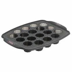 Brandneu 🎁 TEFAL Mould 18 Geriffelte Mini Crispybake - Silikon - 29x21 Cm 😉