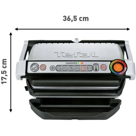Billig ✨ Tefal OptiGrill+ Kontaktgrill Edelstahl GC712D Plus OXO Reinigungsbürste Plus Hamburgerpresse ✨ 6 Billig ✨ Tefal OptiGrill+ Kontaktgrill Edelstahl GC712D Plus OXO Reinigungsbürste Plus Hamburgerpresse ✨ – Bild 4