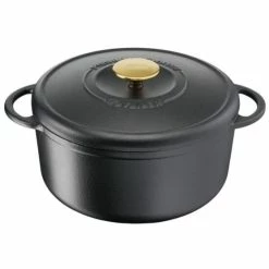 Auslauf 🔔 TEFAL Pierre Gagnaire Heritage Aufläufe Aus Gusseisen - Rund - 21 Cm - 3,3L ✨