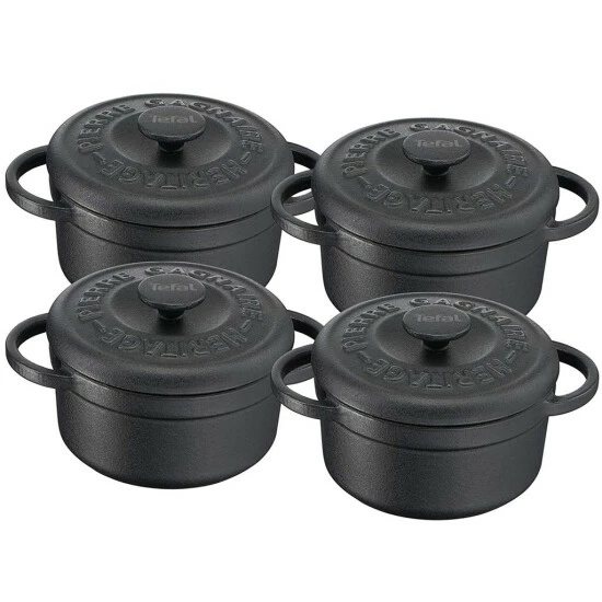 Bestpreis ❤️ TEFAL Set Mit 4 Aufläufen Aus Gusseisen Stone Gagnaire Heritage - Rund - 10 Cm - 0,3 L 🧨 3 Bestpreis ❤️ TEFAL Set Mit 4 Aufläufen Aus Gusseisen Stone Gagnaire Heritage - Rund - 10 Cm - 0,3 L 🧨