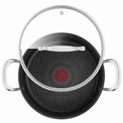 Großhandel ✔️ Tefal H8217123 Pierre Gagnaire Antihaftbeschichtete Edelstahl-Bratpfanne 26 Cm 2 Griffe + Deckel, Alle Kochfelder Auch Induktion ⌛ -Antihaftpfanne Verkäufe unnamed file 5035