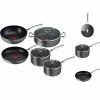 Aktion 🥰 Topfset Tefal 5 Teile Mit 3x Topf Inkl Glasdeckel 2x Pfanne Mit Hitzepunkt 🎉