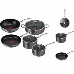 Aktion 🥰 Topfset Tefal 5 Teile Mit 3x Topf Inkl Glasdeckel 2x Pfanne Mit Hitzepunkt 🎉