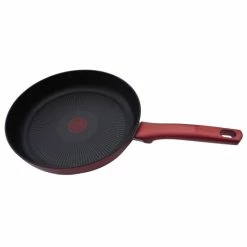 Schlussverkauf ✨ TEFAL Daily Chef Pfanne G2730672 Durchmesser 28 Cm, Geeignet Für Induktionskochfeld, Fester Griff, Rot 🎉