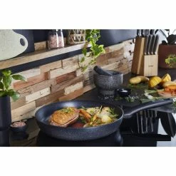 Schlussverkauf ✨ Tefal G28106 Black Stone Bratpfanne 28 Cm | Mineralia+ Antihaftversiegelung | Sicher | Thermo-Signal | Induktionsgeeignet | Gesund Kochen 😍 -Antihaftpfanne Verkäufe unnamed file 5197