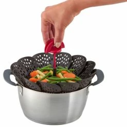 Coupon 😀 Tefal K2071614 Ingenio Panier Vapeur Silicone Noir Et Rouge Ustensile De Cuisine Ingénieux Sans Bisphénol A 🌟 -Antihaftpfanne Verkäufe unnamed file 5278